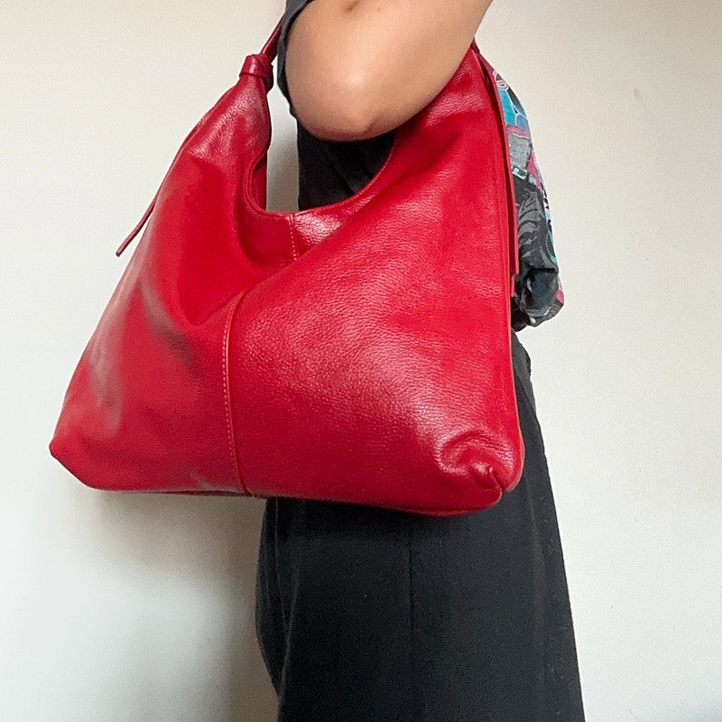 Borsa hobo in vera pelle
