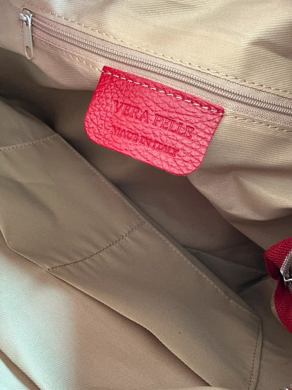 Borsa hobo in vera pelle