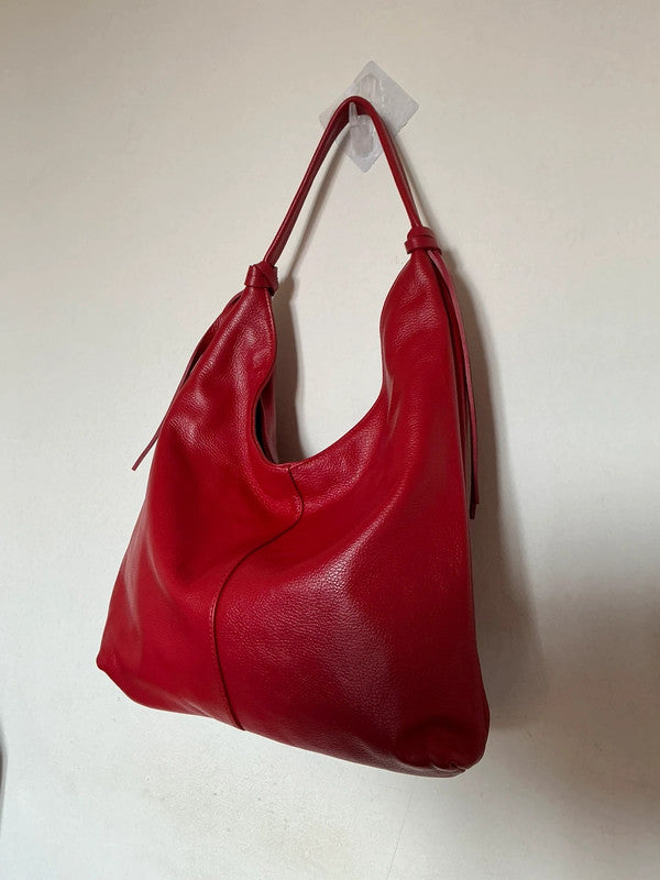 Borsa hobo in vera pelle