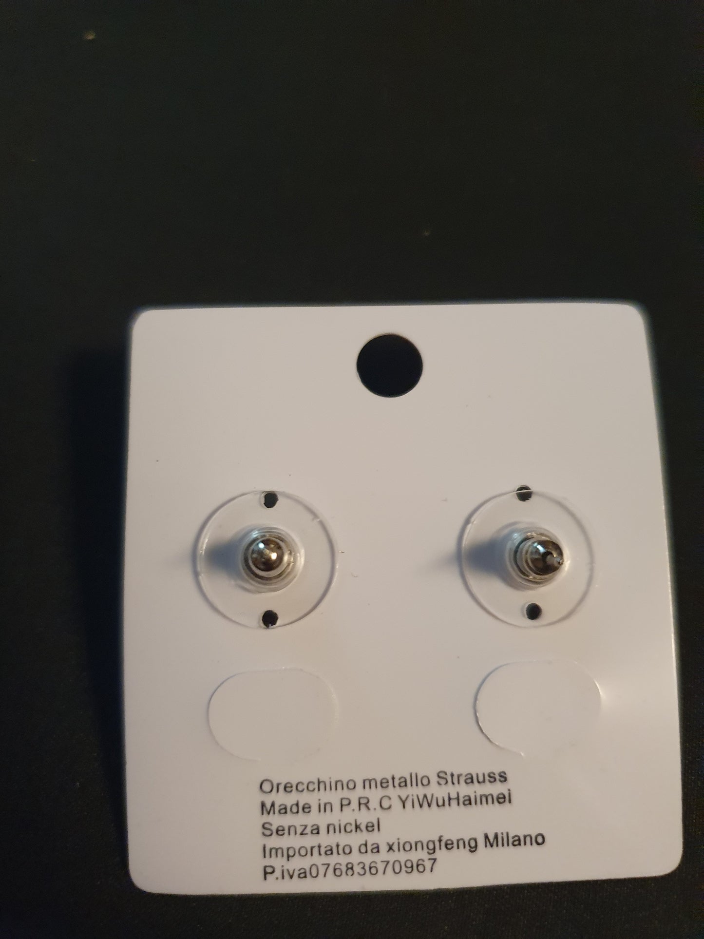 Orecchini di strass chiari