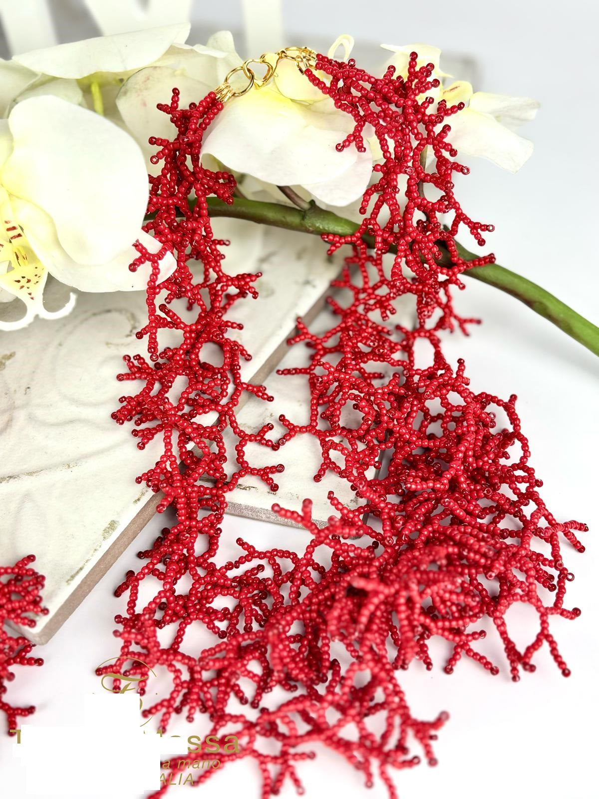 Parure rosso corallo