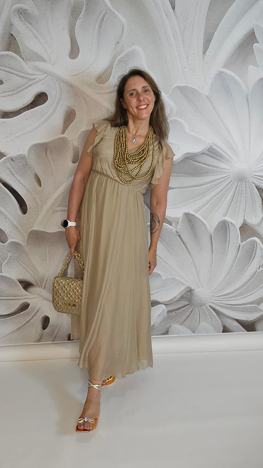 Abito lungo in chiffon Eleganza eterea by DUDA