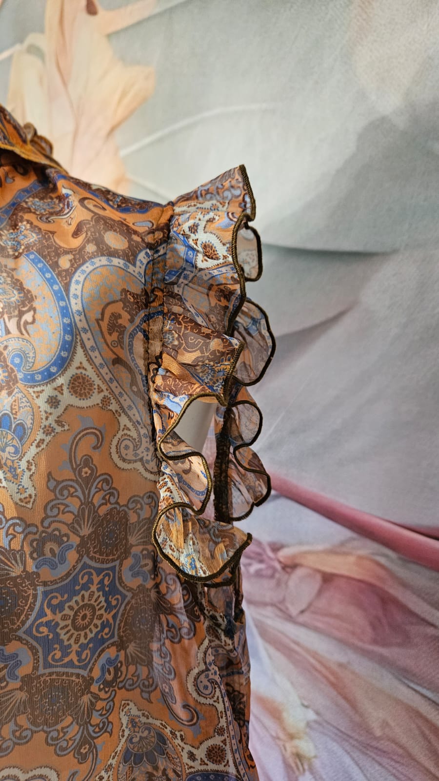Blusa marrone arancio