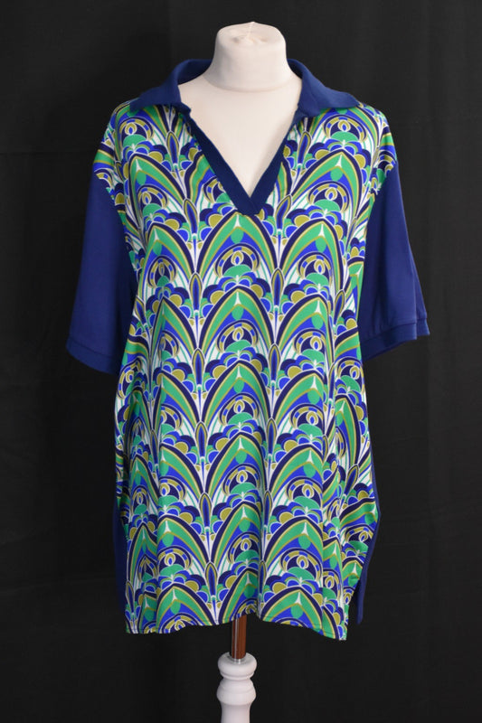 Blusa curvy Fiorella Rubino verde