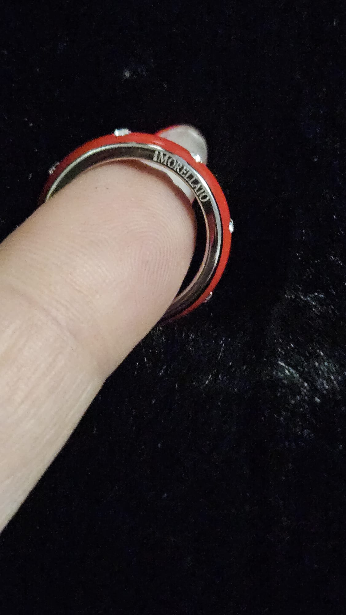 Anello Morellato laccato rosso