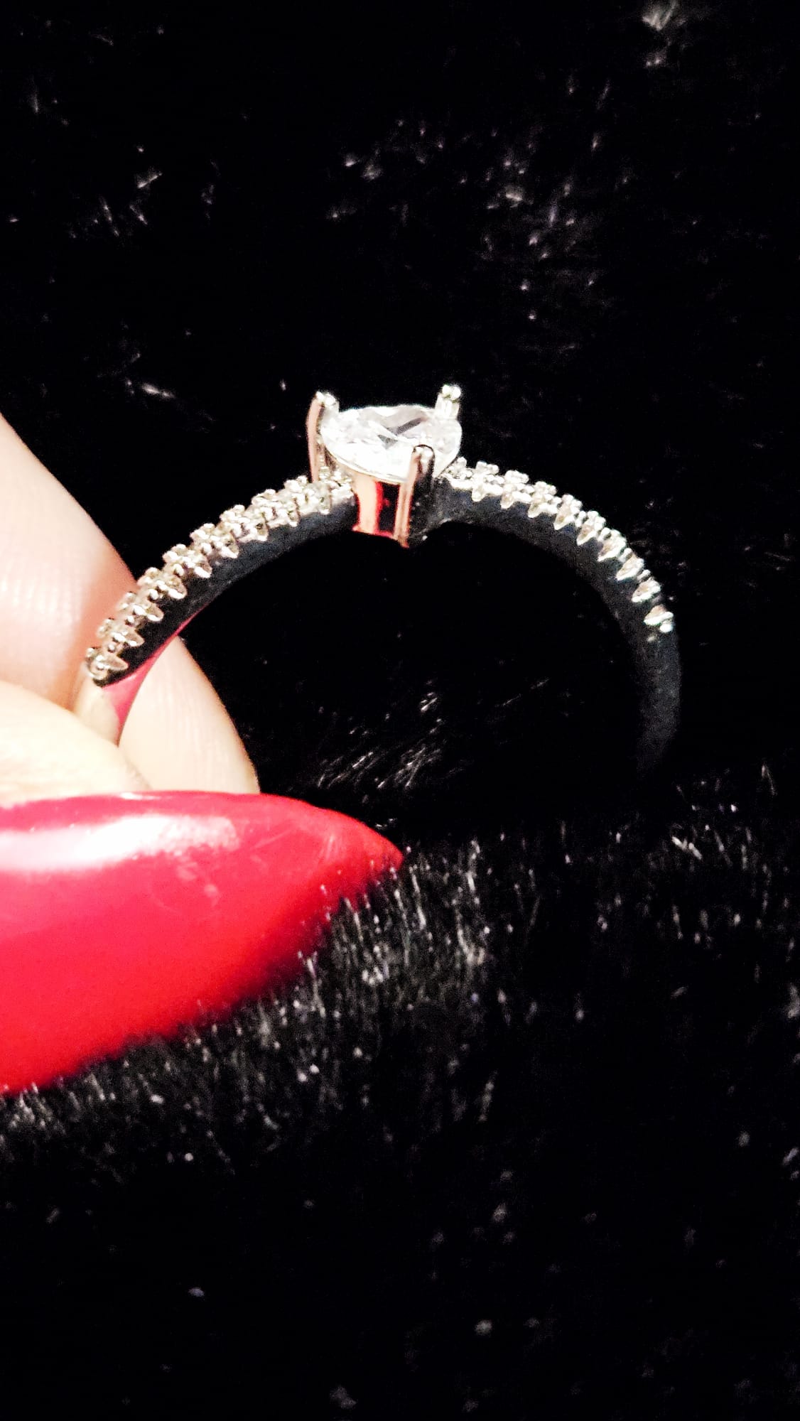 Anello Stroili cuore argento