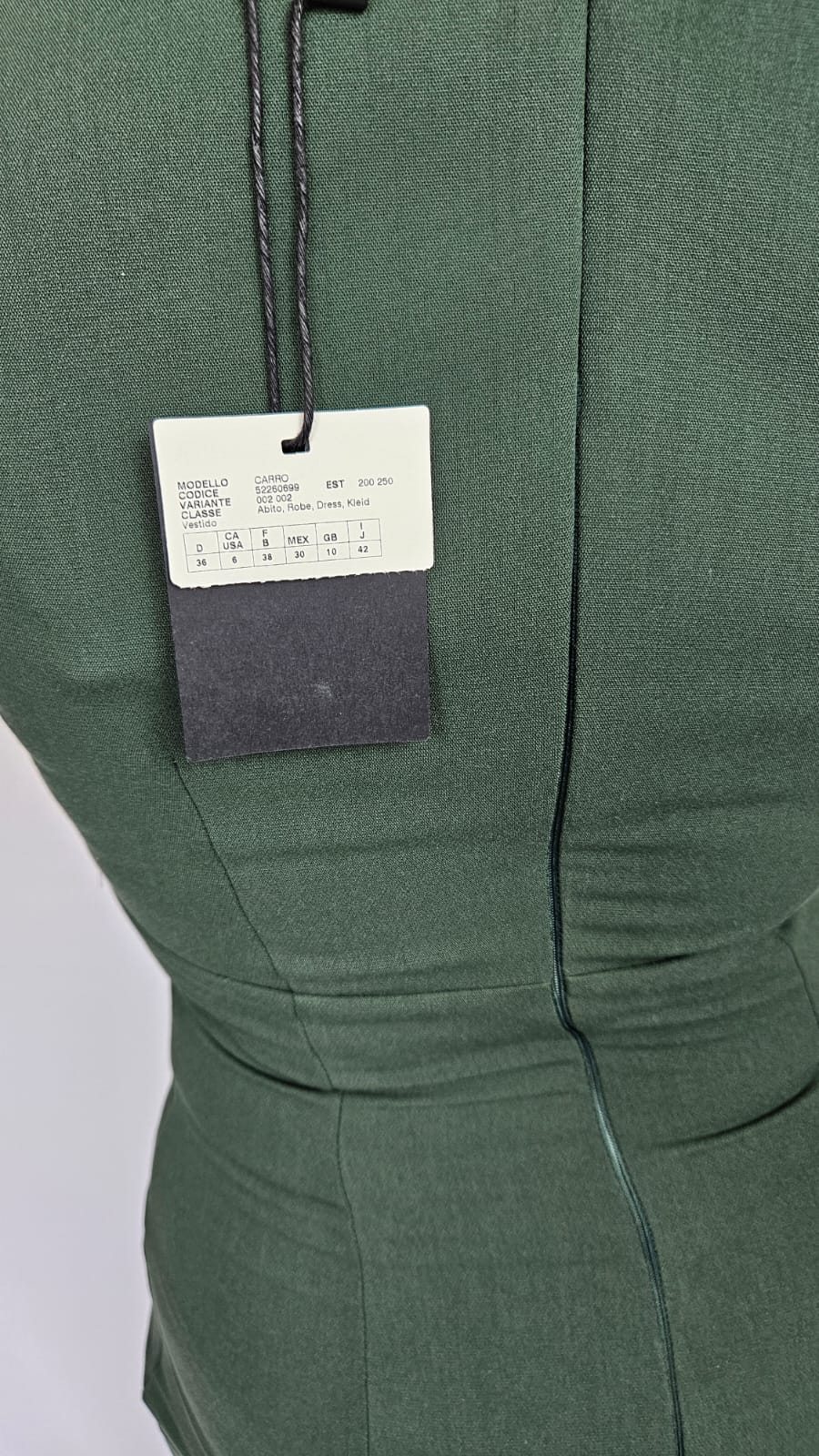Vestito Emme Marella verde con pizzo