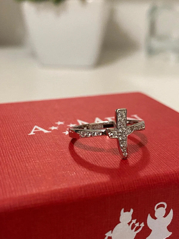 Anello Amen argento misura 14