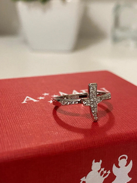Anello Amen argento misura 14
