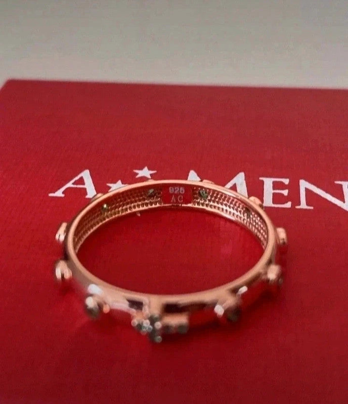 Anello Amen argento rose misura 20
