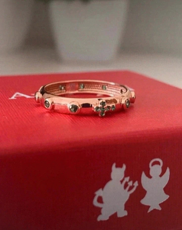 Anello Amen argento rose misura 20