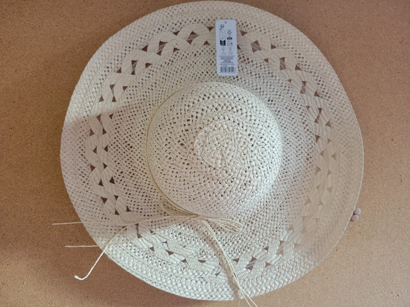 Cappello Donna in Paglia Naturale - Stile Elegante e Romantico con borsa