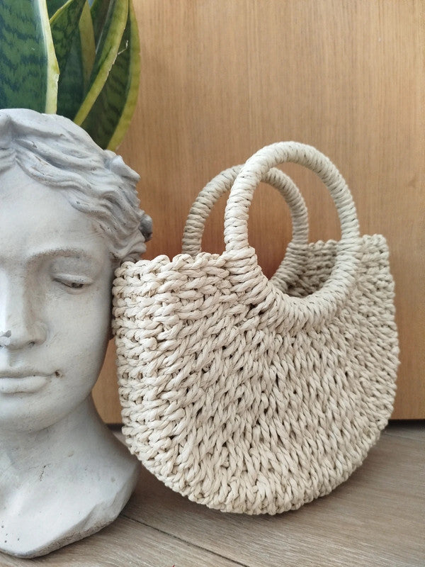 Cappello Donna in Paglia Naturale - Stile Elegante e Romantico con borsa