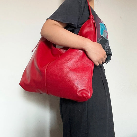 Borsa hobo in vera pelle