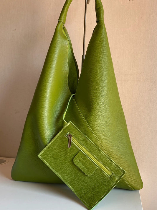 Borsa hopo verde