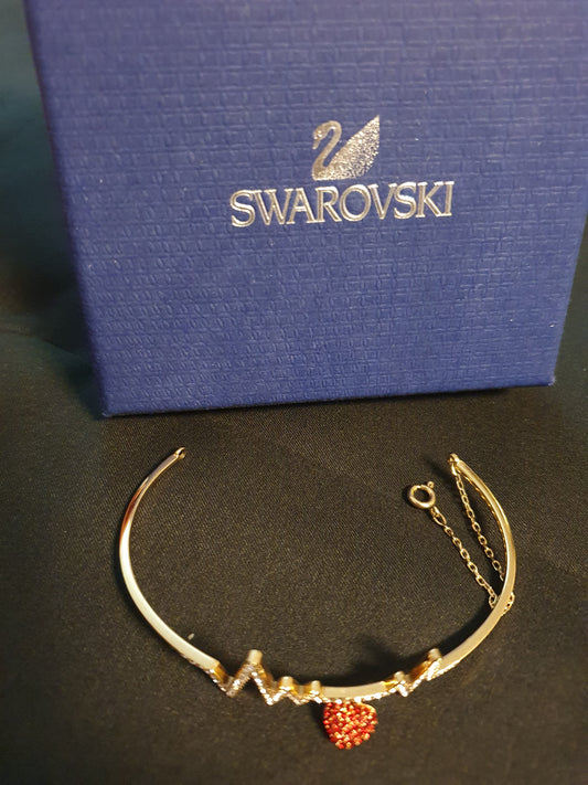 Bracciale Swarovski con Cuore Rosso