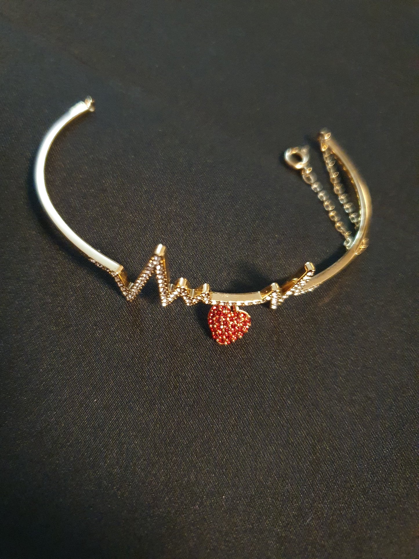 Bracciale Swarovski con Cuore Rosso