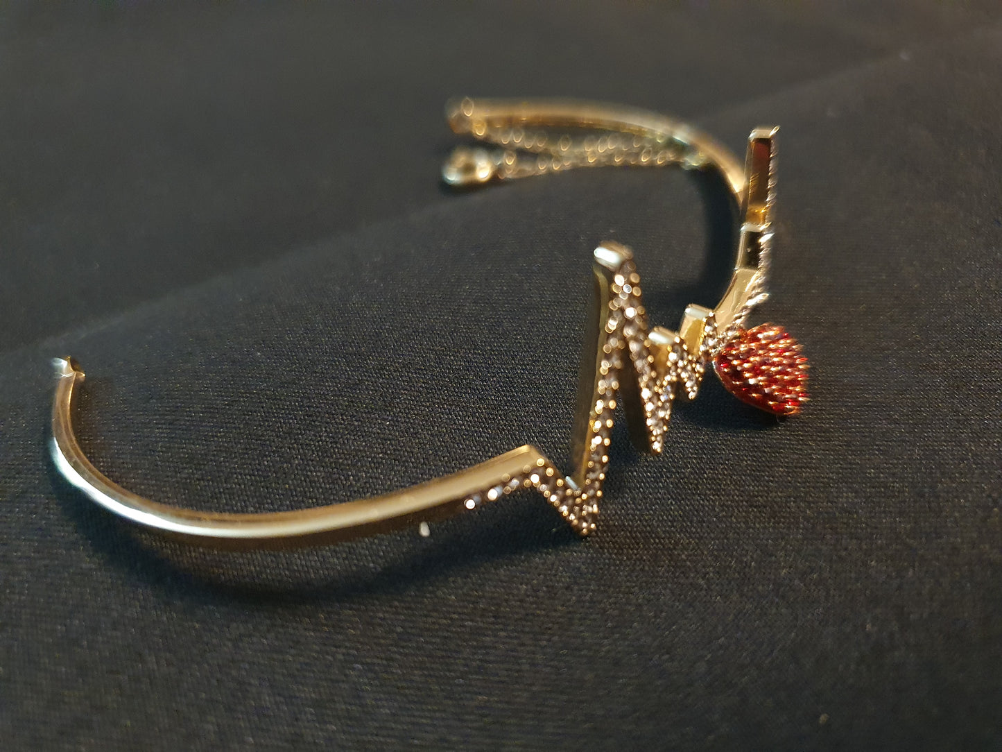 Bracciale Swarovski con Cuore Rosso