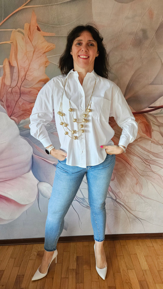Camicia Bianca di Cotone - Magazzini Milano