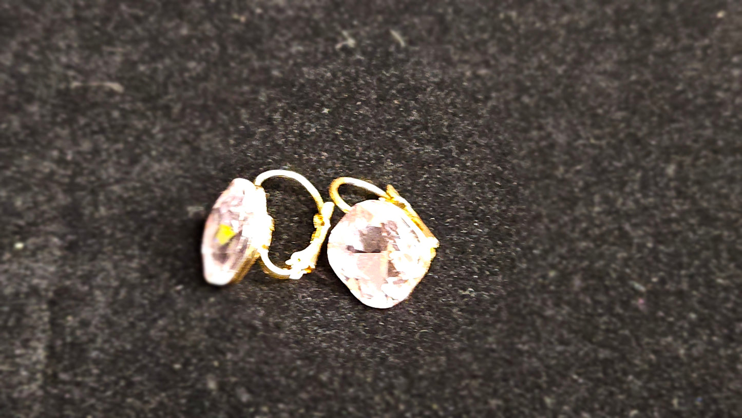 Orecchini a clip rosa