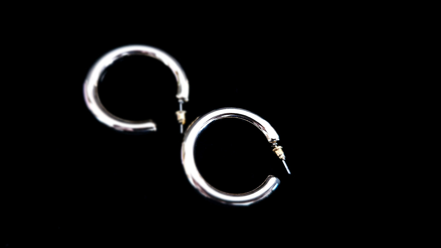 Orecchini a cerchio argento firmati Stroili Oro