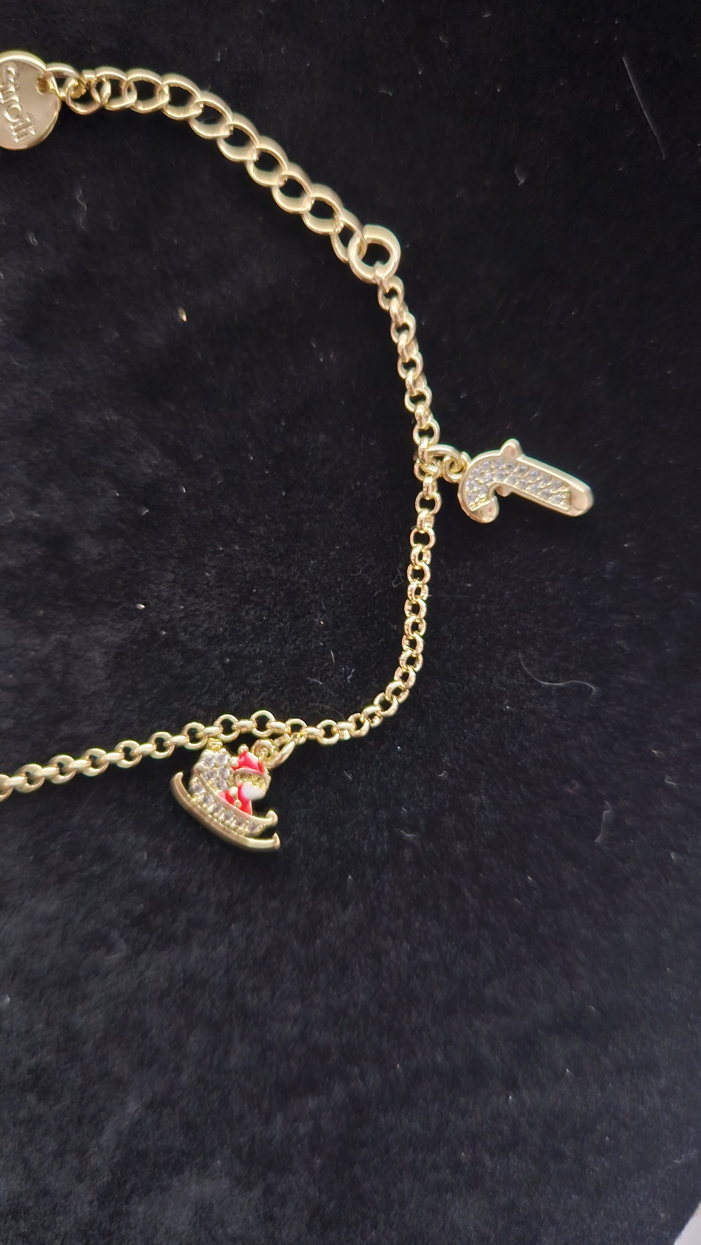 Bracciale natalizio in oro