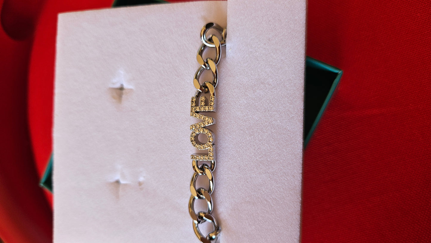 Bracciale "LOVE" con Cristalli