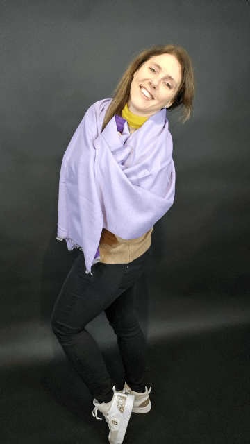 Pashmine Cashmere e Lana lavanda e viola