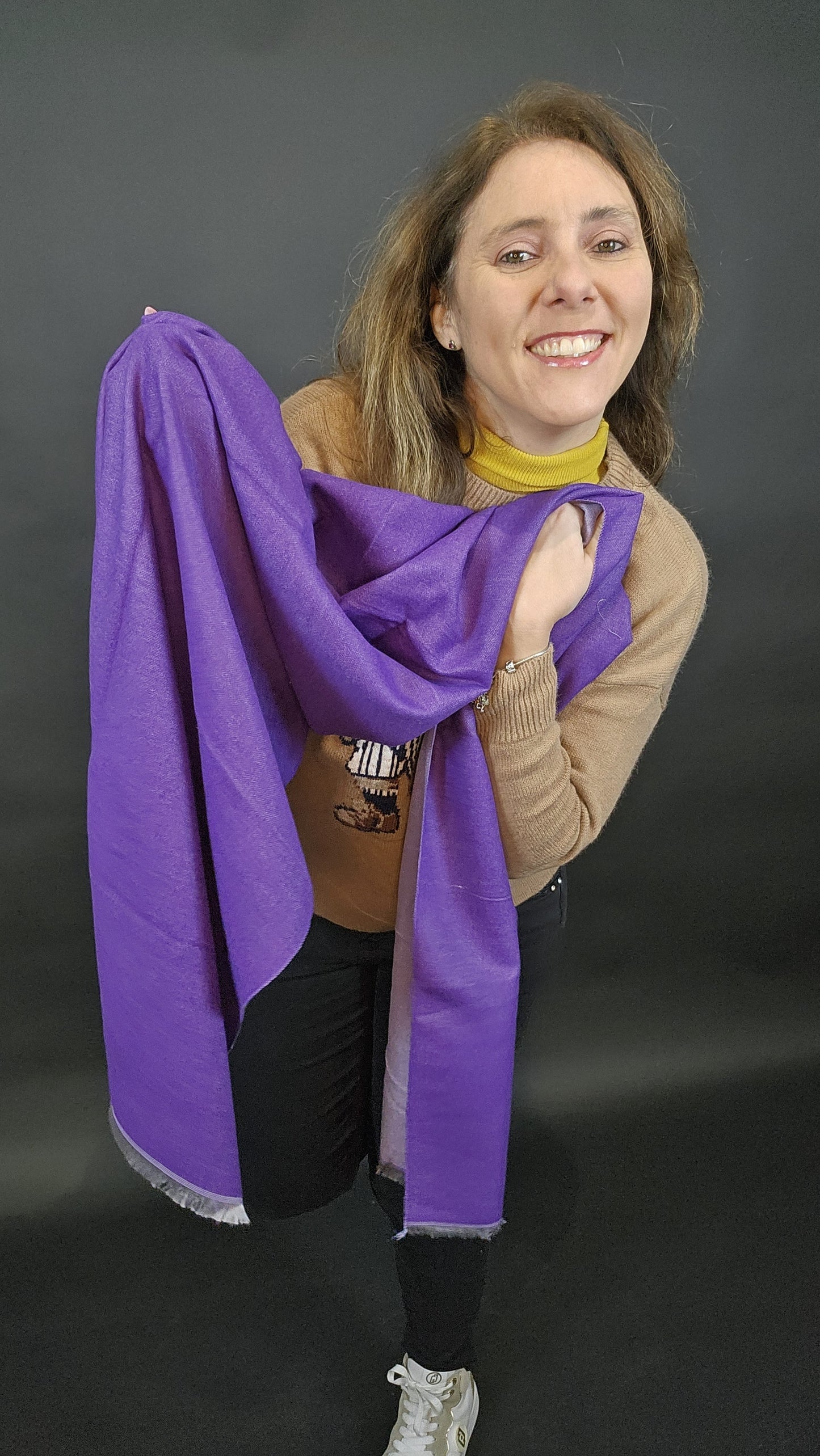 Pashmine Cashmere e Lana lavanda e viola