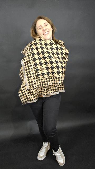 Pashmine Cashmere e Lana nera e beuge