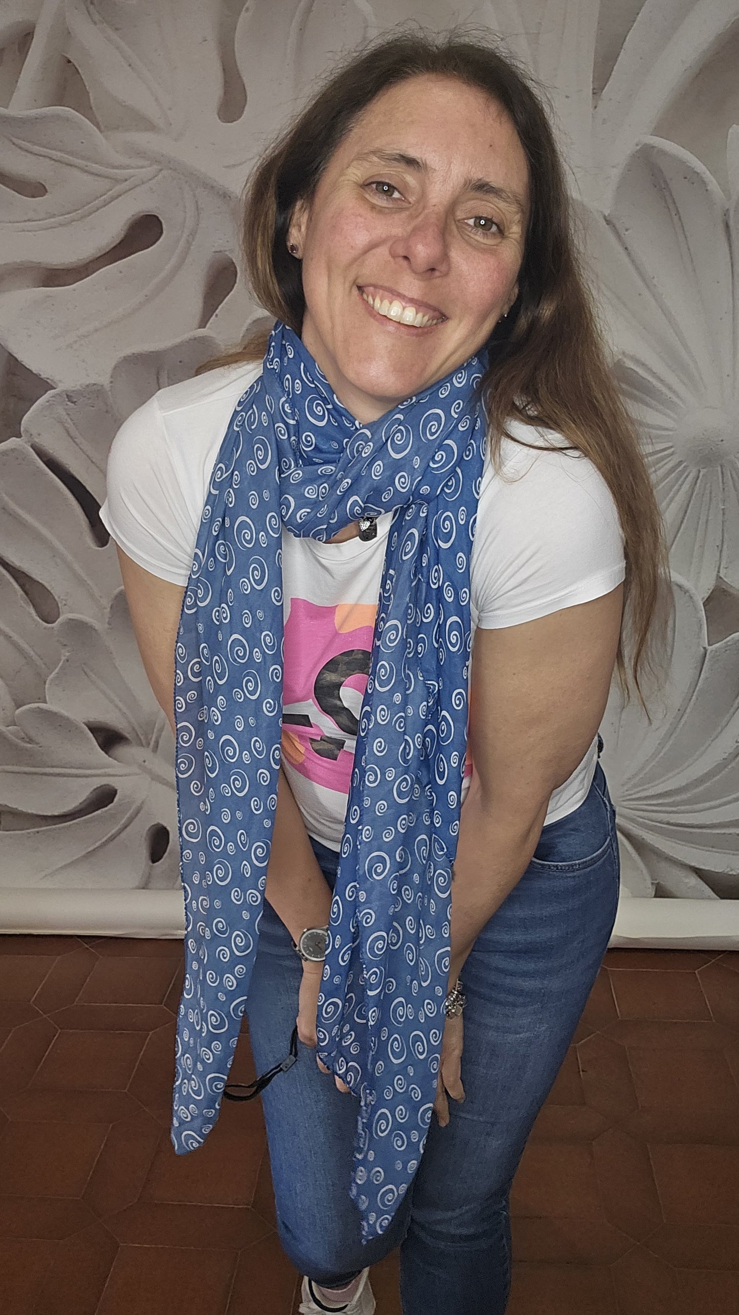 Foulard blu mare