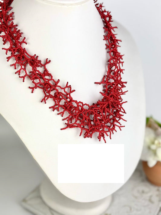 Parure rosso corallo