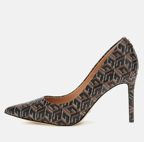 Décolleté con Stampa Geometrica