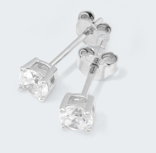 Orecchini a punto luce argento