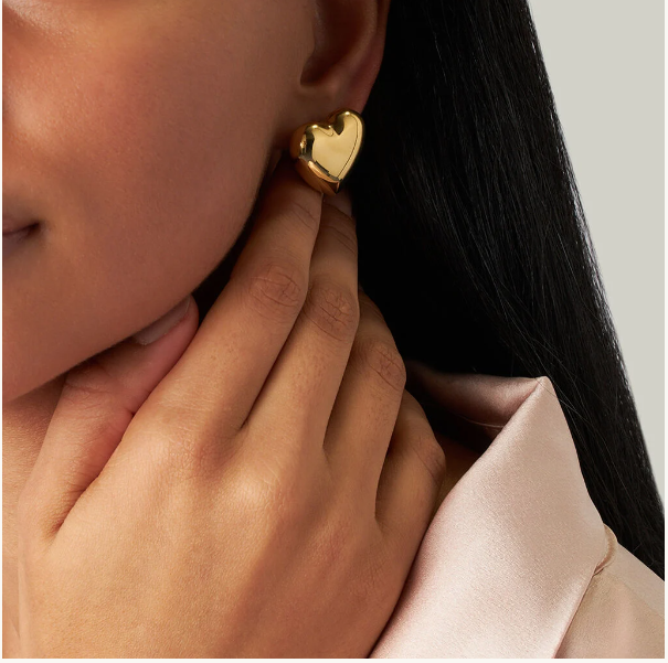 Orecchini a forma di cuore oro firmati Stroili Oro