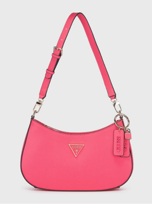 GUESS Noelle Top Zip Shoulder Bag Magenta