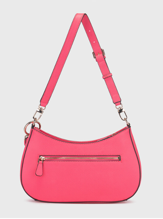 GUESS Noelle Top Zip Shoulder Bag Magenta