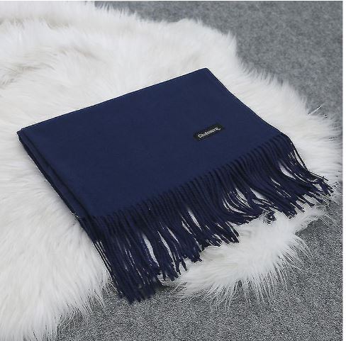 Pashmina Cashmere e Lana blu