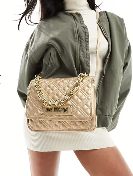 Borsa dorata Moschino