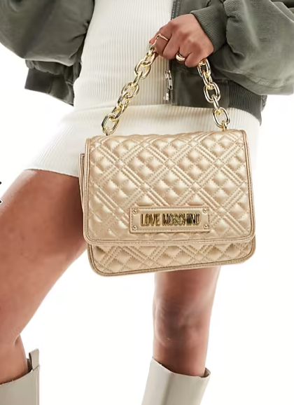 Borsa dorata Moschino