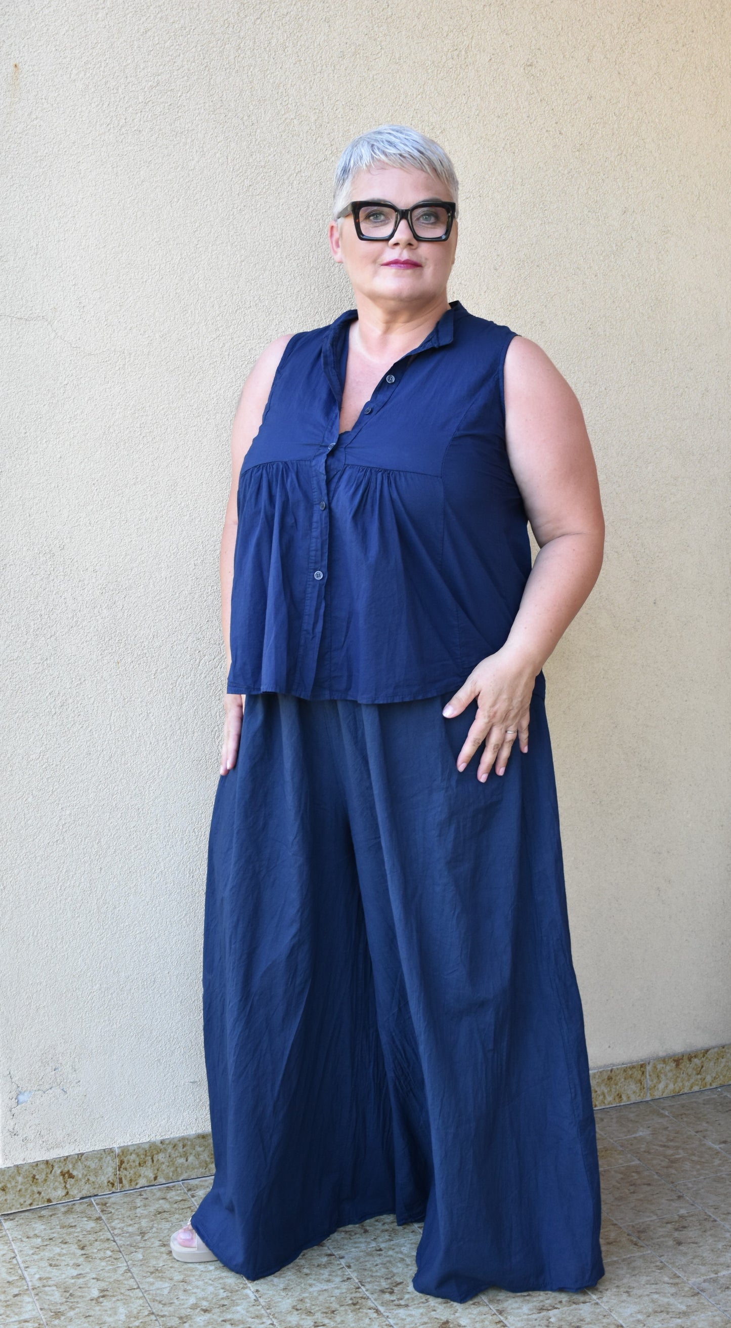 Completo Curvy blu navy
