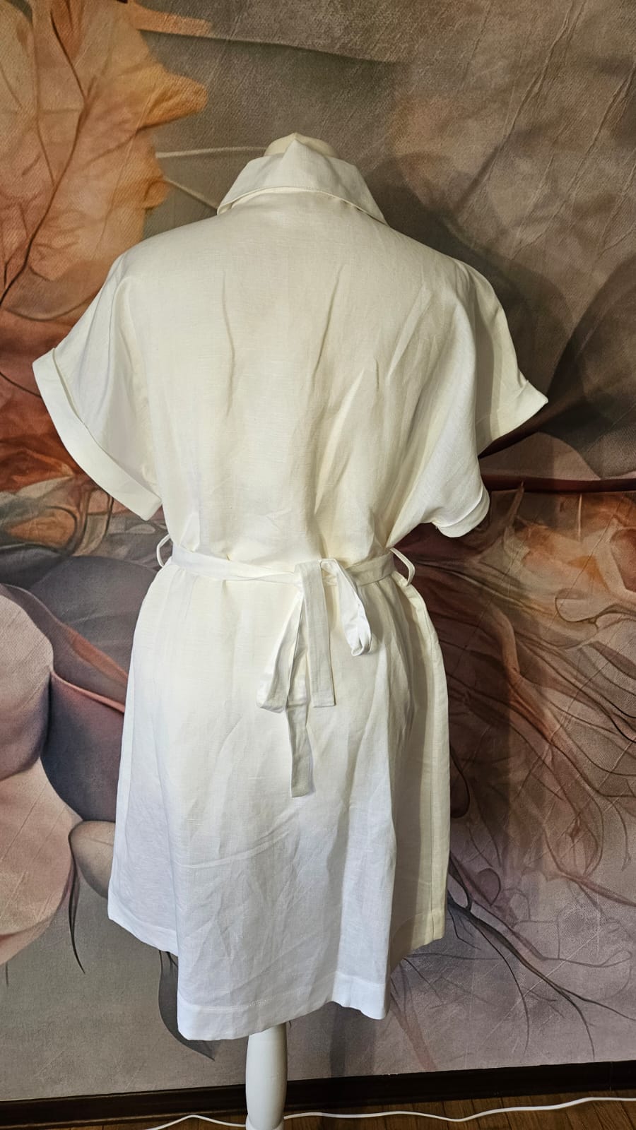Vestito lino lavorato