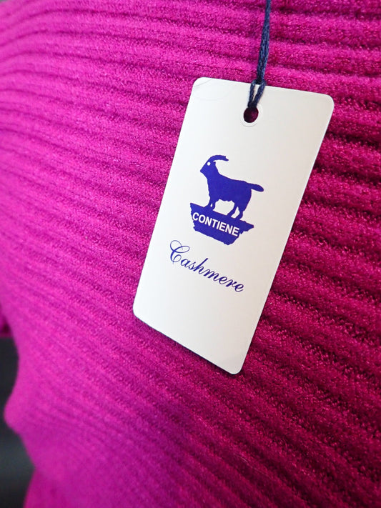 Girocollo fucsia a coste