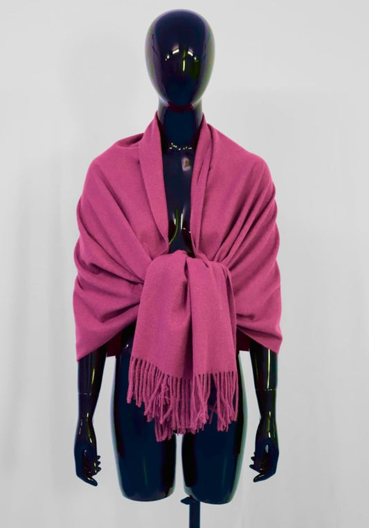 Pashmine Cashmere e Lana fuxia