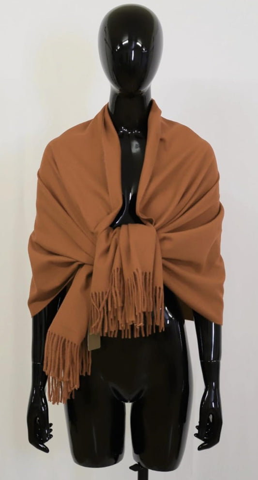 Pashmine Cashmere e Lana marrone