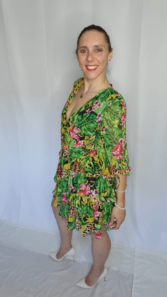 Vestito floreale Artigli
