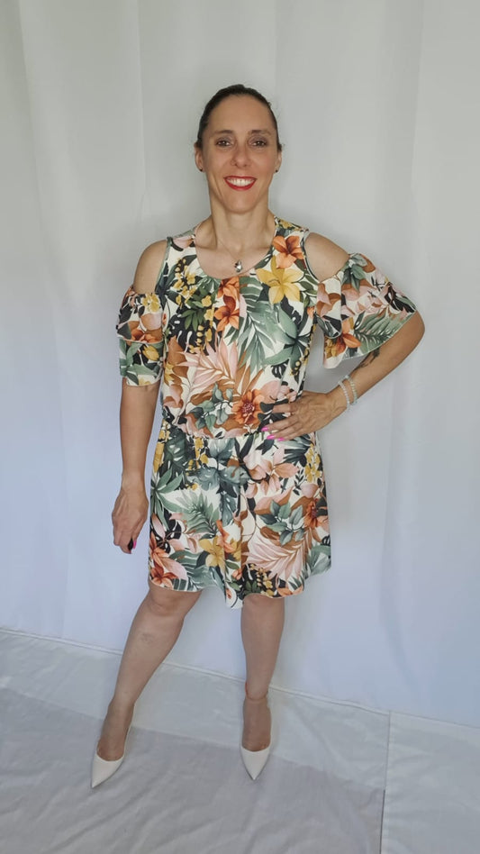 Vestito floreale Artigli