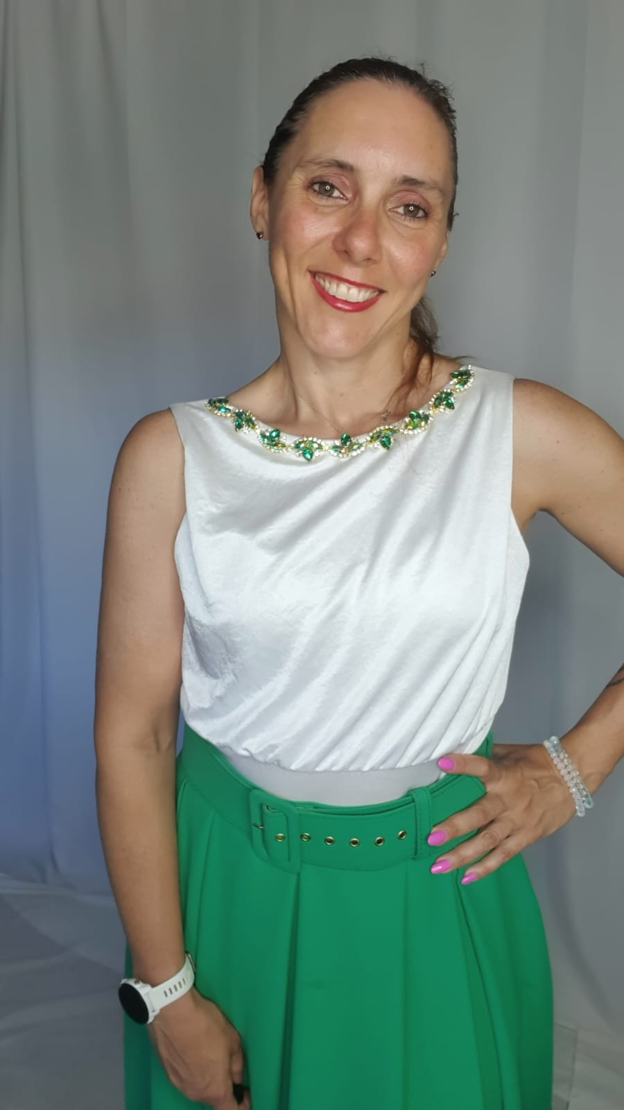 Top Verde smeraldo