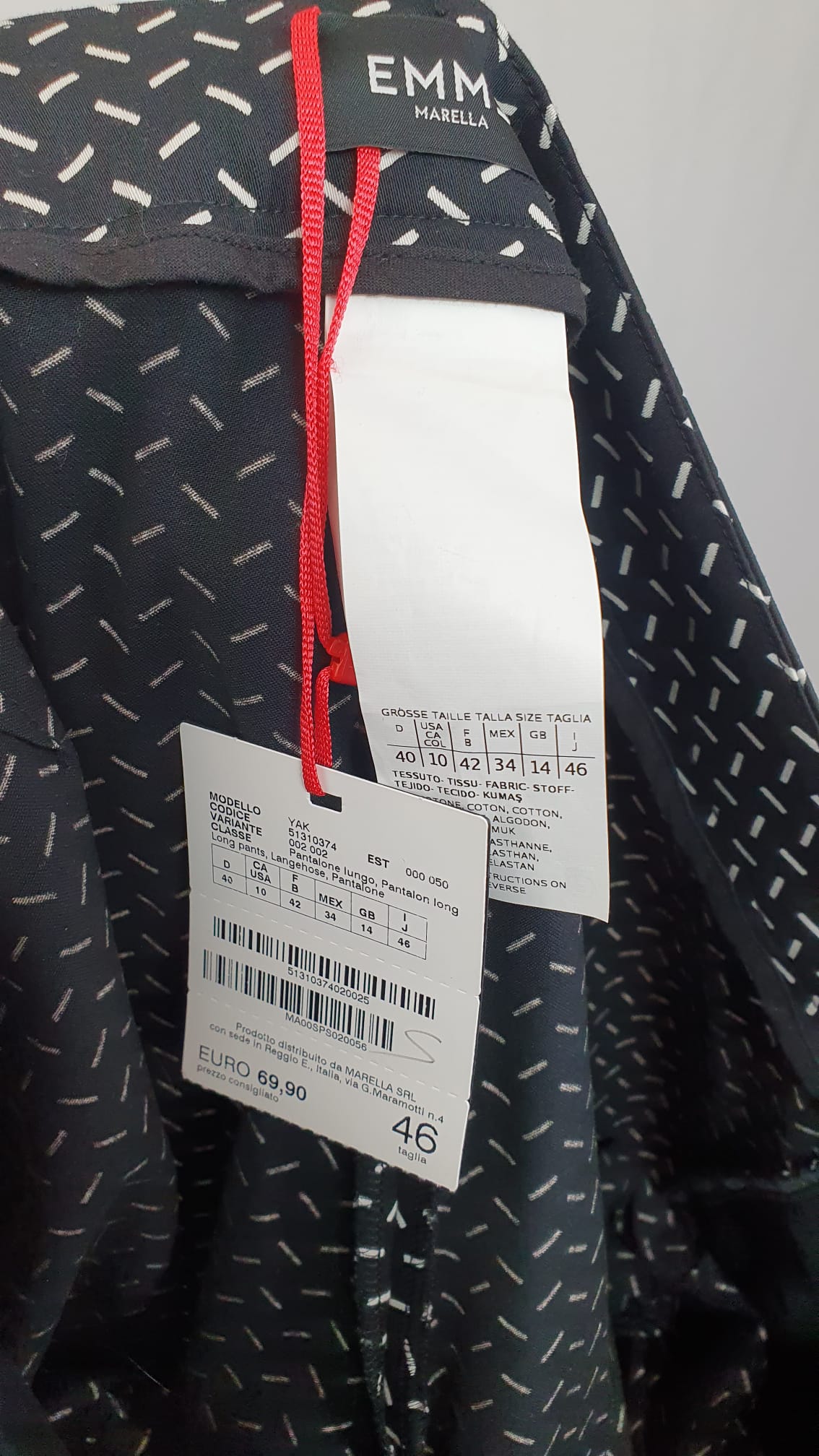 Pantaloni Emme Marella di Cotone
