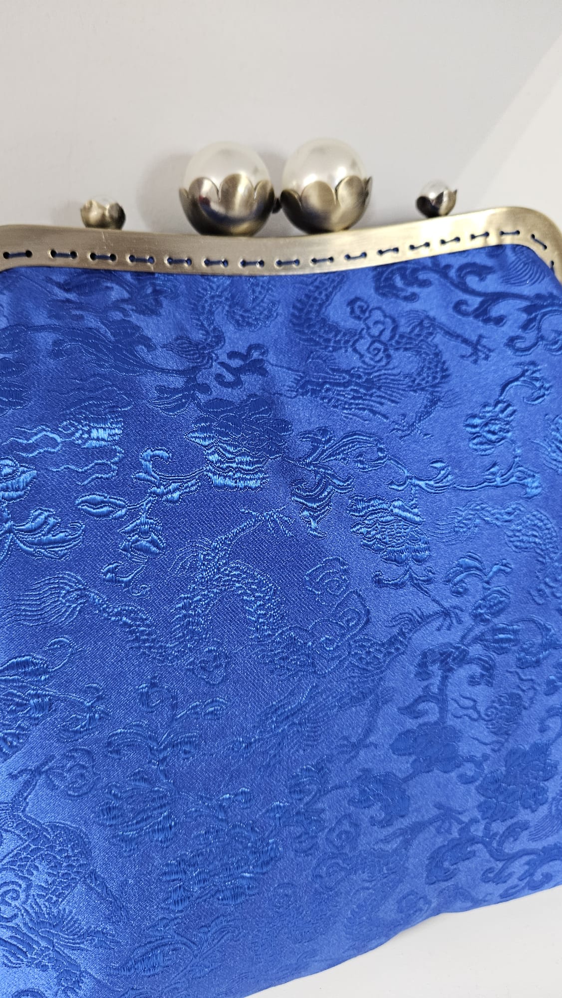 Maxi pochette con perle